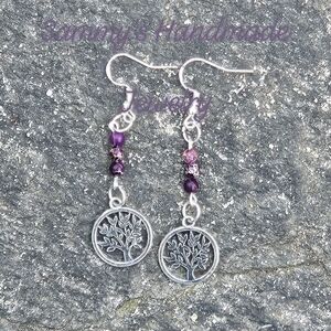 💜 Rhodonite Earrings